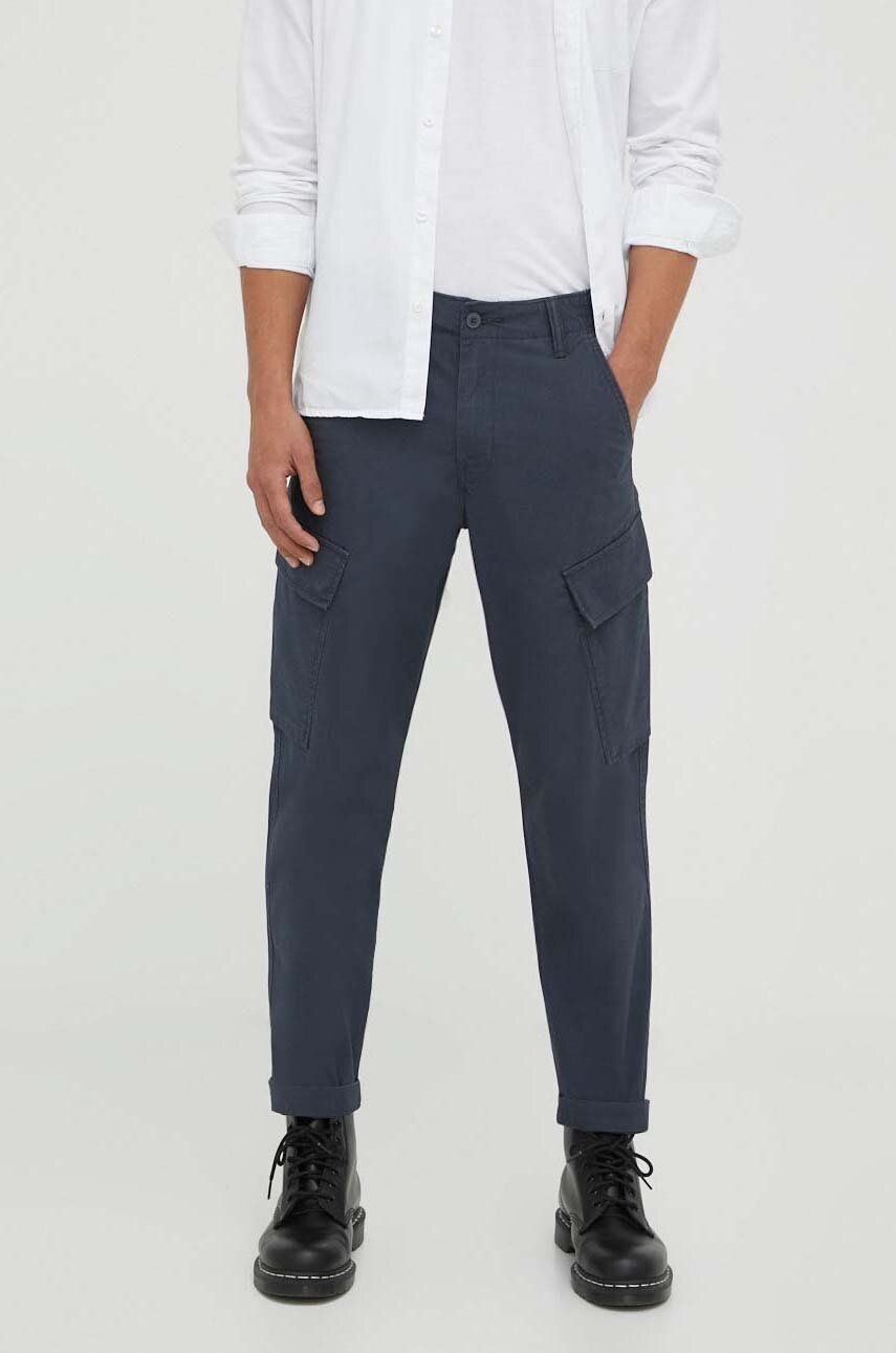 Kalhoty Levi′s XX TAPER CARGO pánské, šedá barva, jednoduché - šedá -  98 % Bavlna