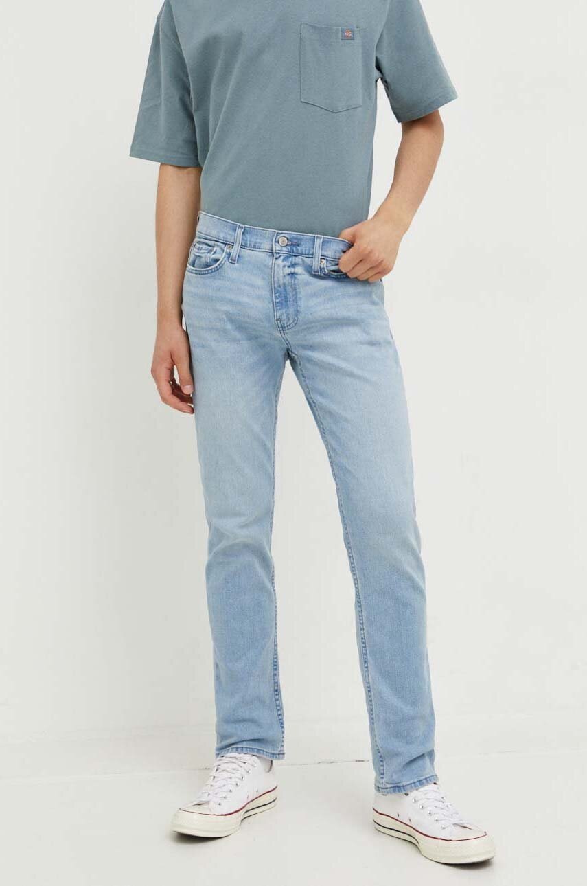 

Дънки Hollister Co. в синьо, Син