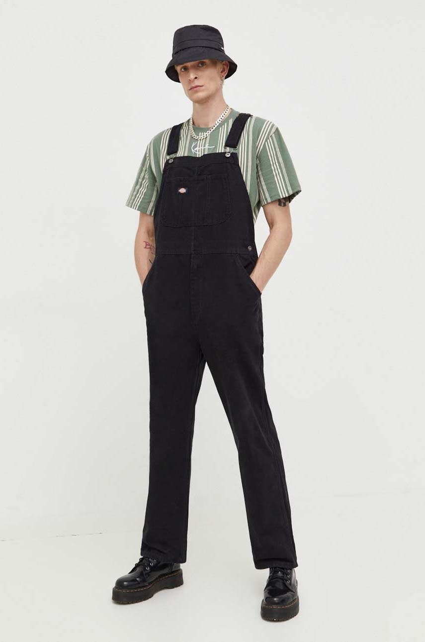Dickies salopete din denim culoarea negru Dickies salopete din denim culoarea negru