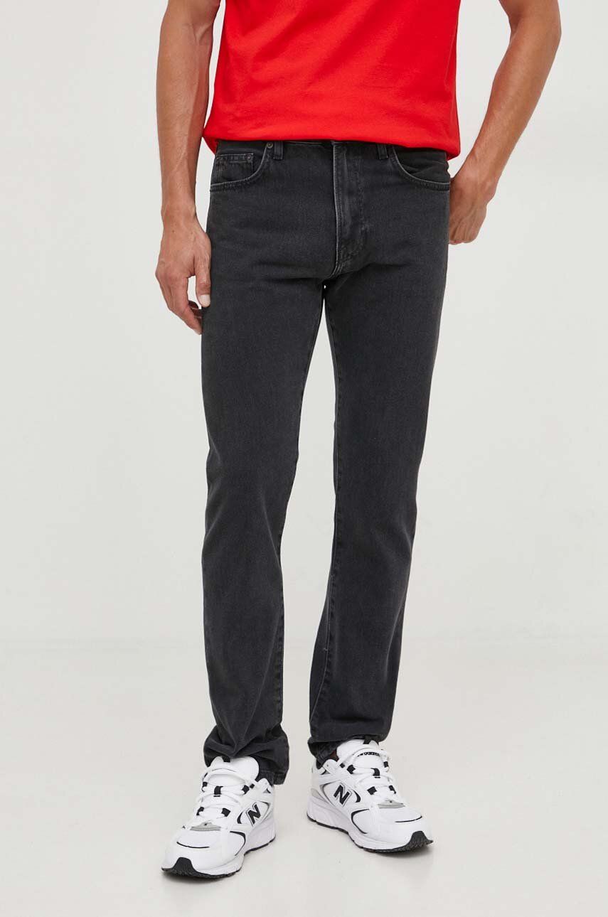 Sisley jeansi Liverpool barbati, culoarea negru