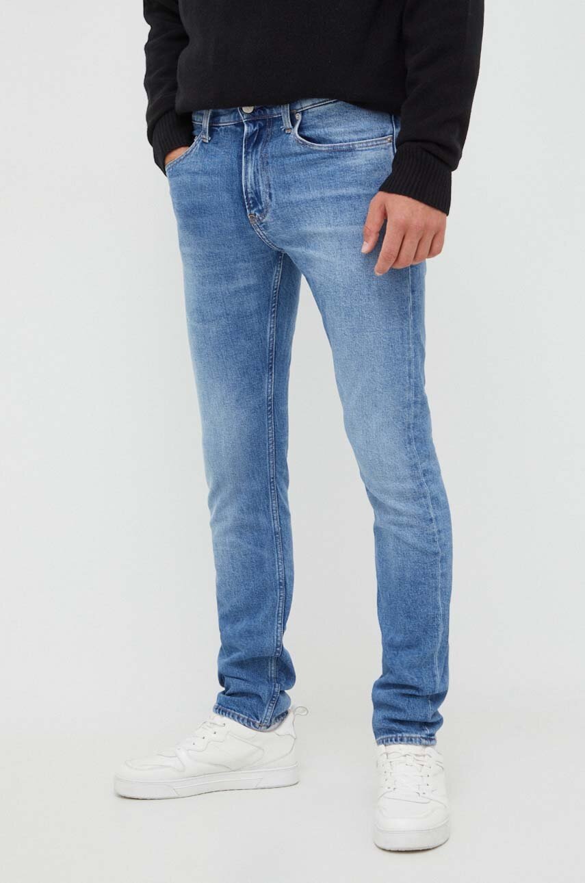 

Дънки Calvin Klein Jeans в синьо, Син