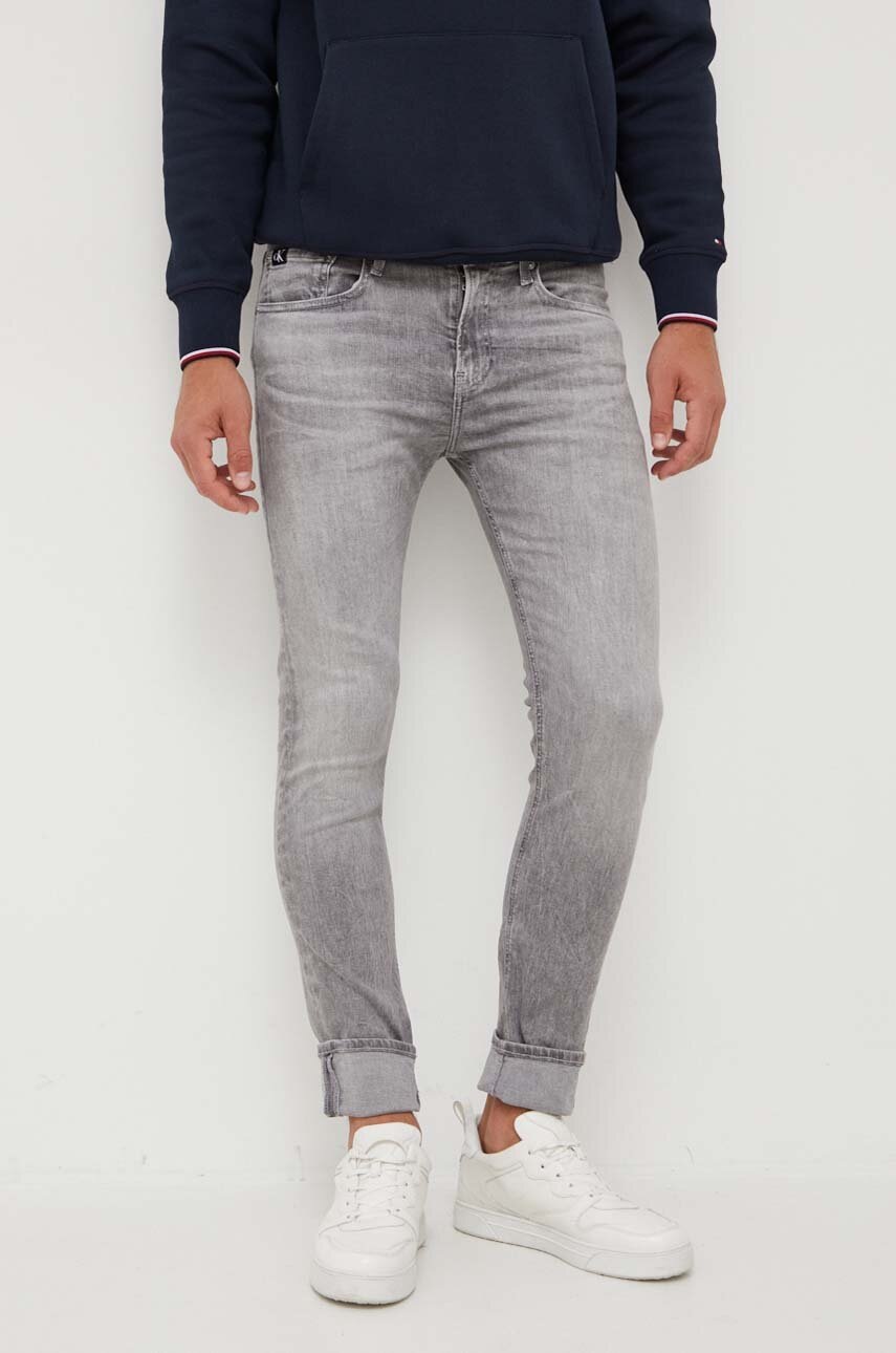 

Дънки Calvin Klein Jeans в, Сив