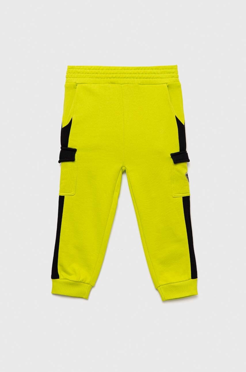 Дитячі бавовняні штани Guess колір зелений візерунок в Івано-Франковську Дитячі бавовняні штани Guess колір зелений візерунок в Івано-Франковську