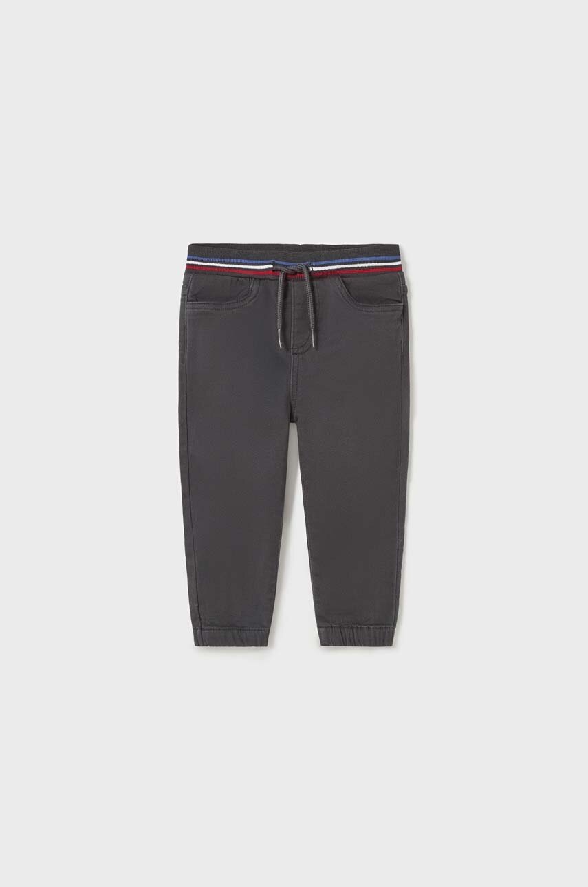Детские спортивные штаны Mayoral jogger цвет серый однотонные Детские спортивные штаны Mayoral jogger цвет серый однотонные