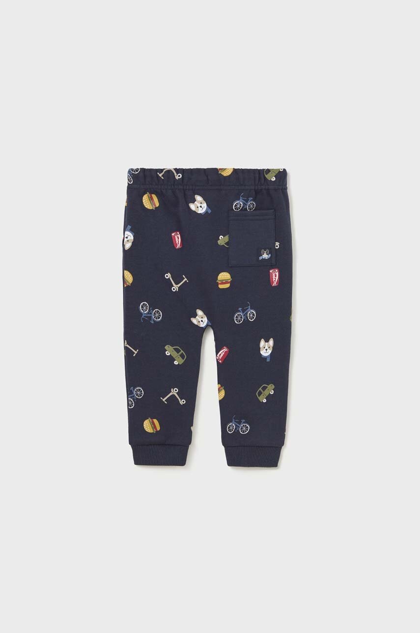 Детские спортивные штаны Mayoral цвет синий с узором