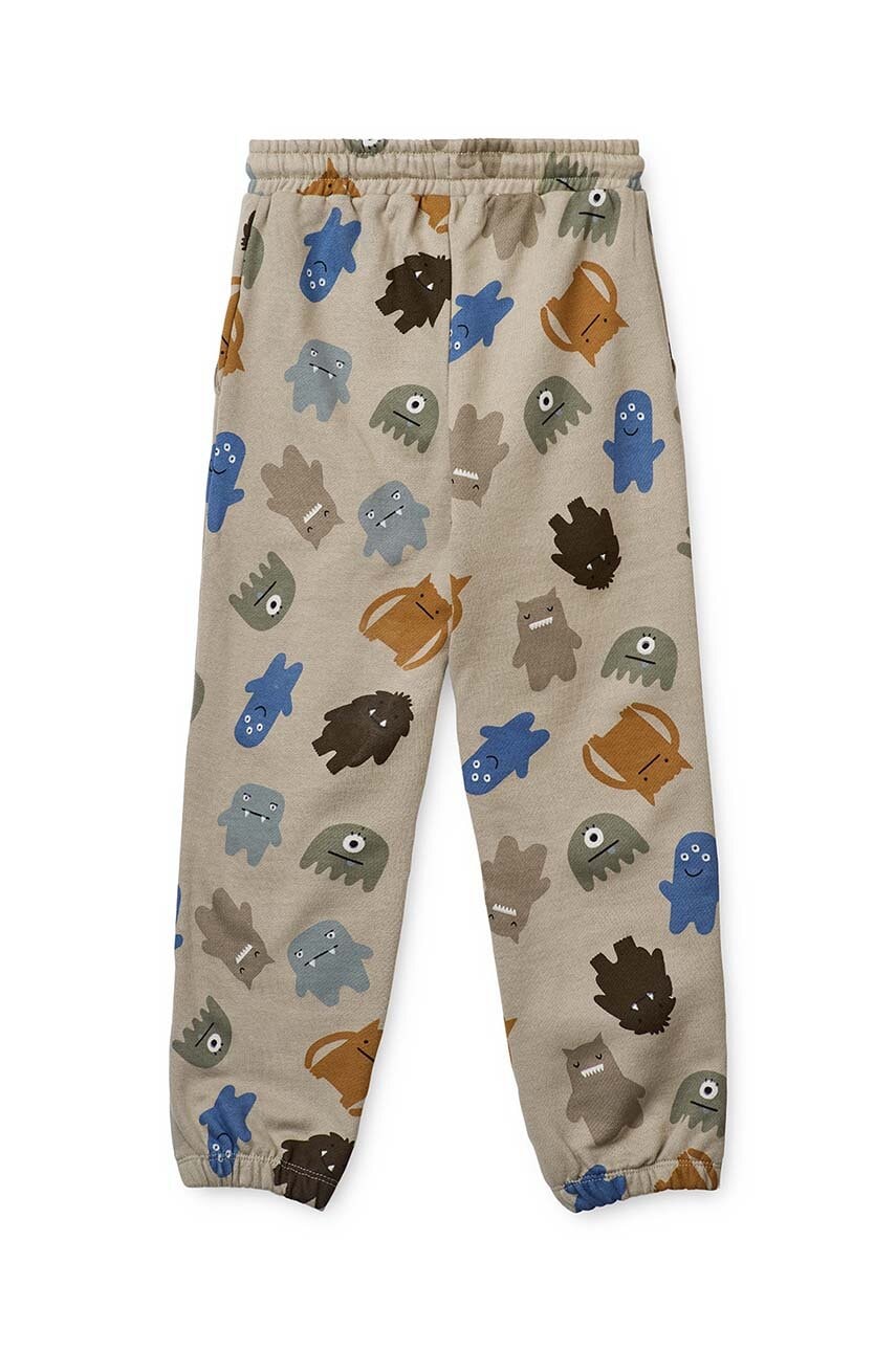 Детские хлопковые штаны Liewood цвет серый однотонные в Сумах Детские хлопковые штаны Liewood цвет серый однотонные в Сумах