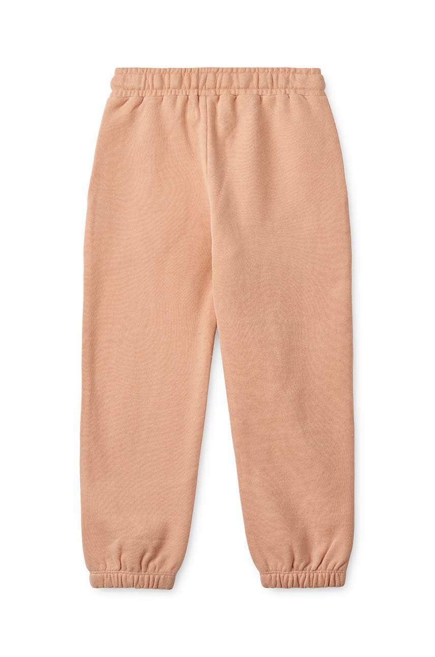 Дитячі бавовняні штани Liewood колір бежевий однотонні Дитячі бавовняні штани Liewood колір бежевий однотонні