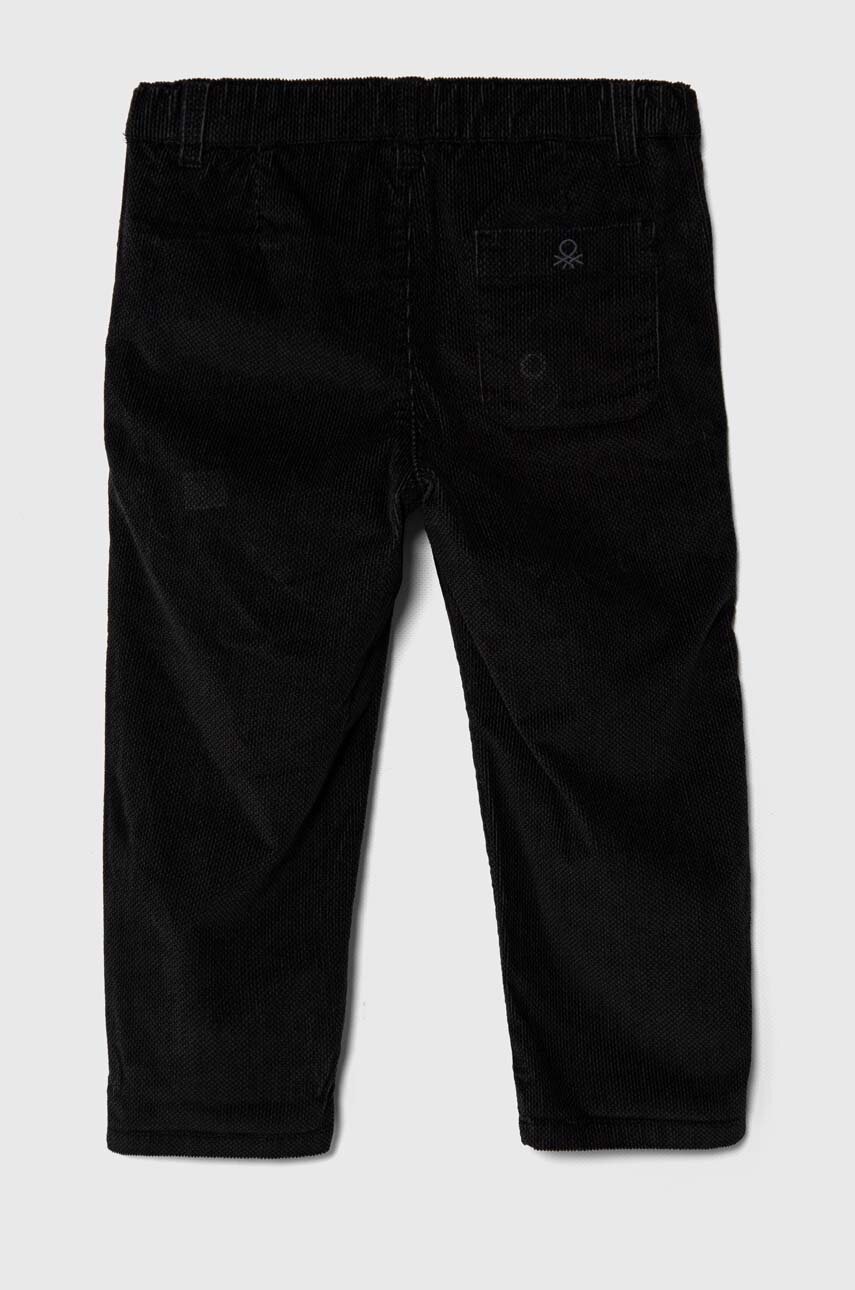 Детские брюки United Colors of Benetton цвет чёрный однотонные