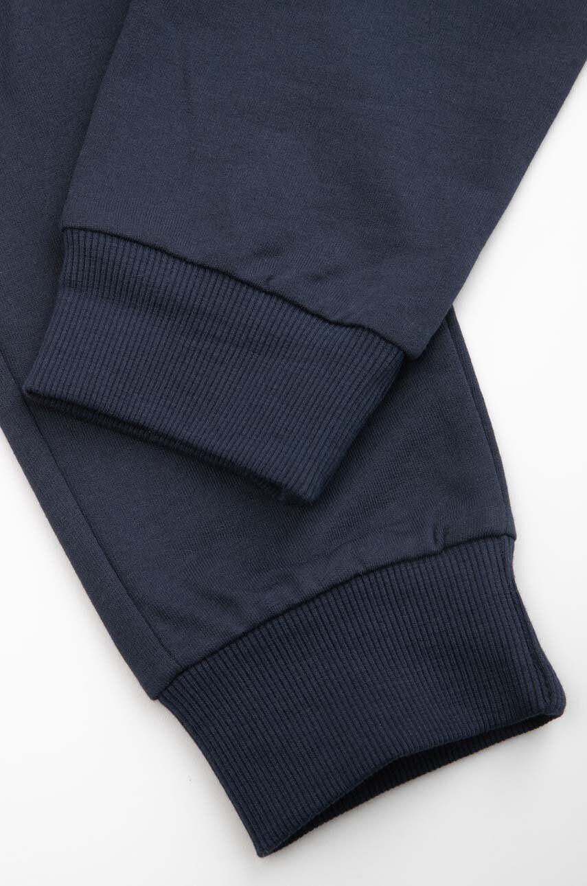 Coccodrillo Pantaloni De Trening Din Bumbac Pentru Copii Culoarea Albastru Marin, Cu Imprimeu