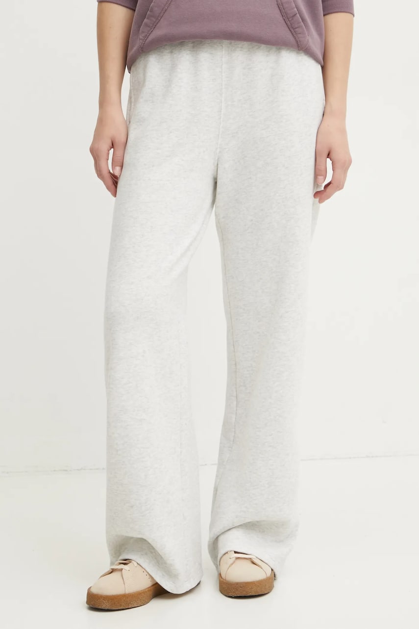 Hollister Co. pantaloni de trening culoarea gri, melanj