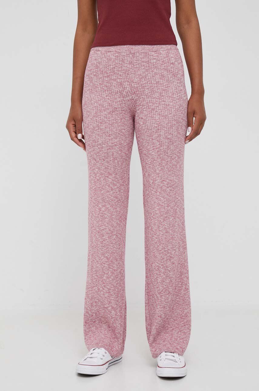 Pepe Jeans Pantaloni Femei, Culoarea Roz, Melanj