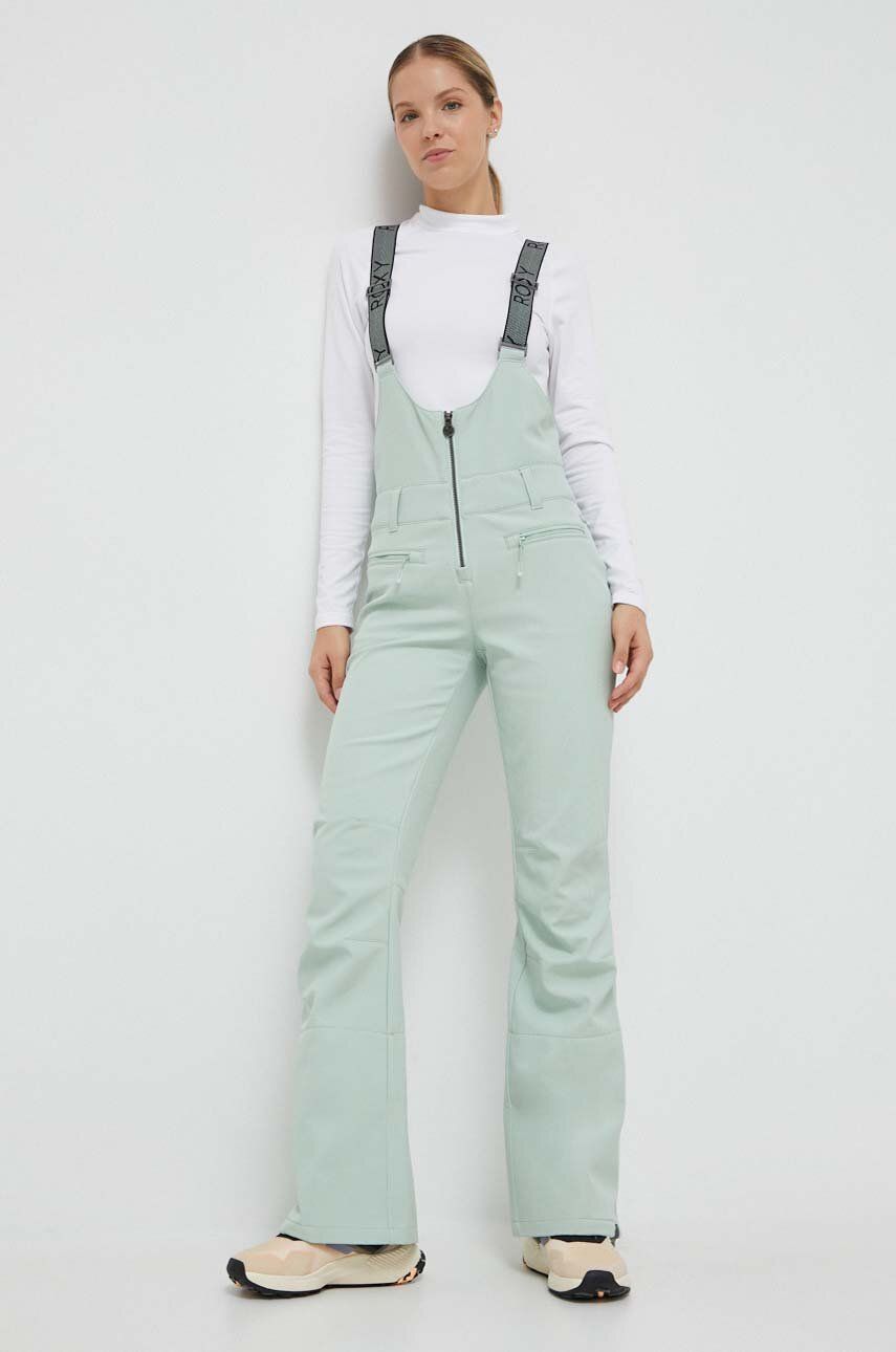 Lyžařské kalhoty Roxy Summit zelená barva - zelená - Podšívka: 100 % Polyester Materiál č. 1: 8