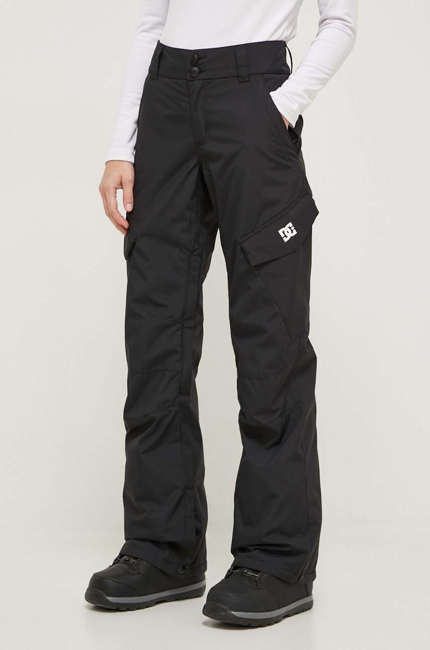 DC pantaloni Nonchalant culoarea negru