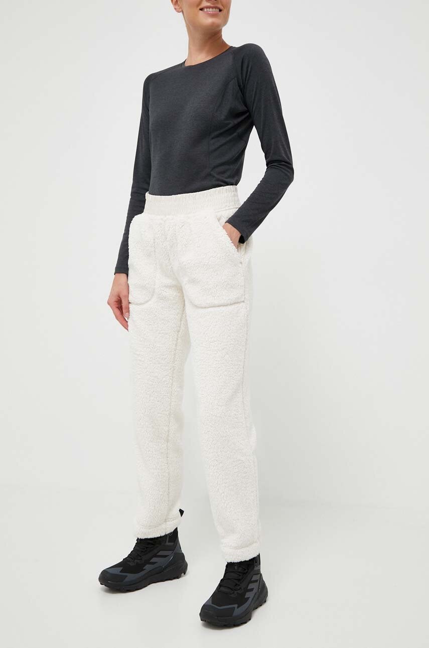 Columbia Pantaloni Femei, Culoarea Bej, Neted