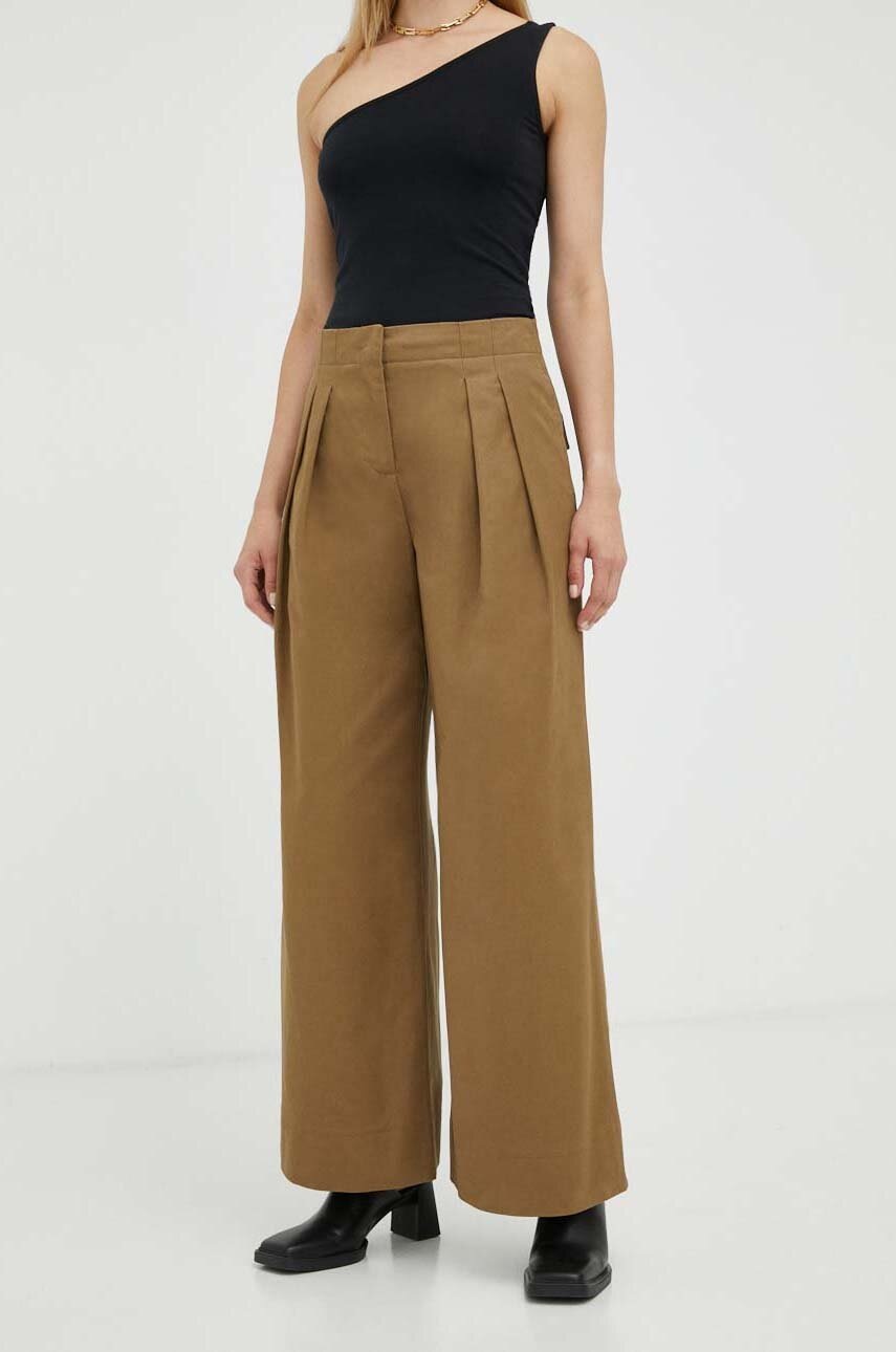 Βαμβακερό παντελόνι Lovechild χρώμα: πράσινο φωτογραφία