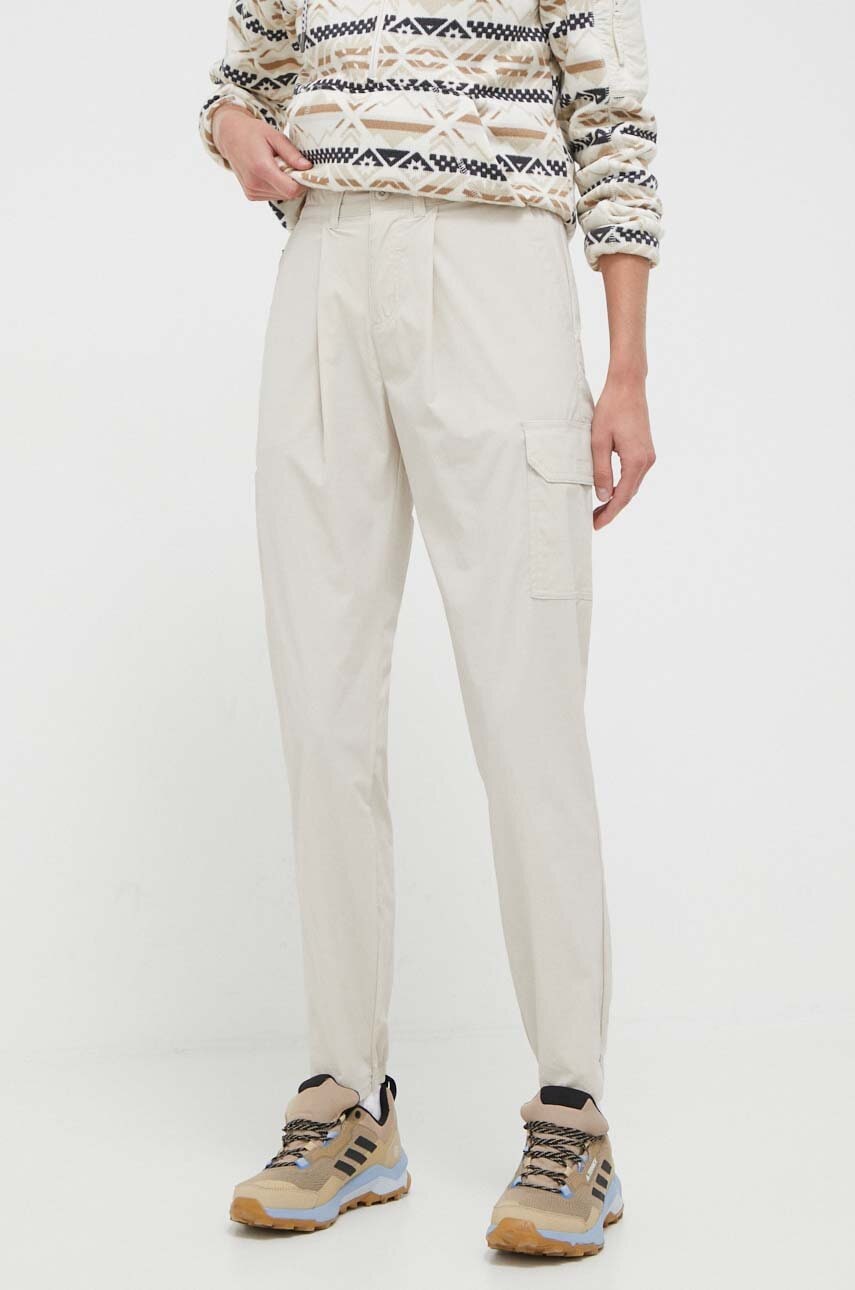 Columbia Pantaloni De Exterior Boundless Culoarea Bej