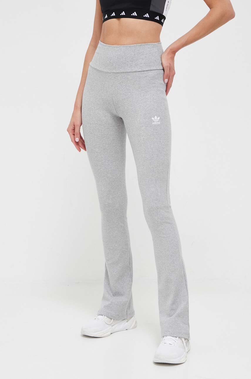 Adidas Originals Pantaloni Femei, Culoarea Gri, Melanj