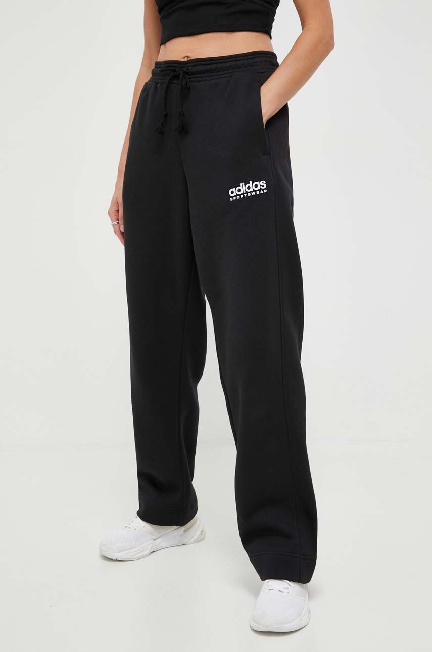 

Спортивные штаны adidas цвет чёрный с аппликацией