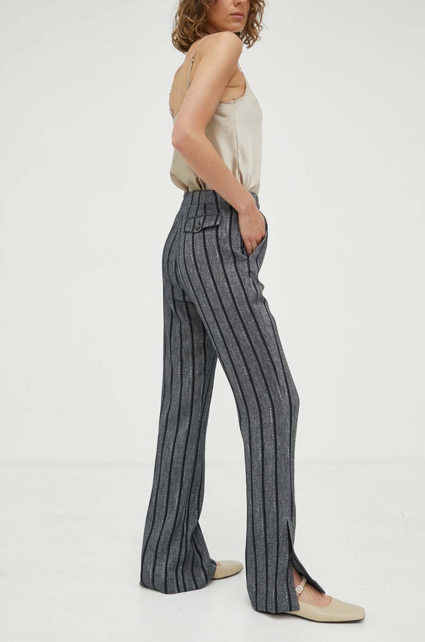 Day Birger Et Mikkelsen Pantaloni De Trening Cu Amestec De In Culoarea Negru, Drept, High Waist