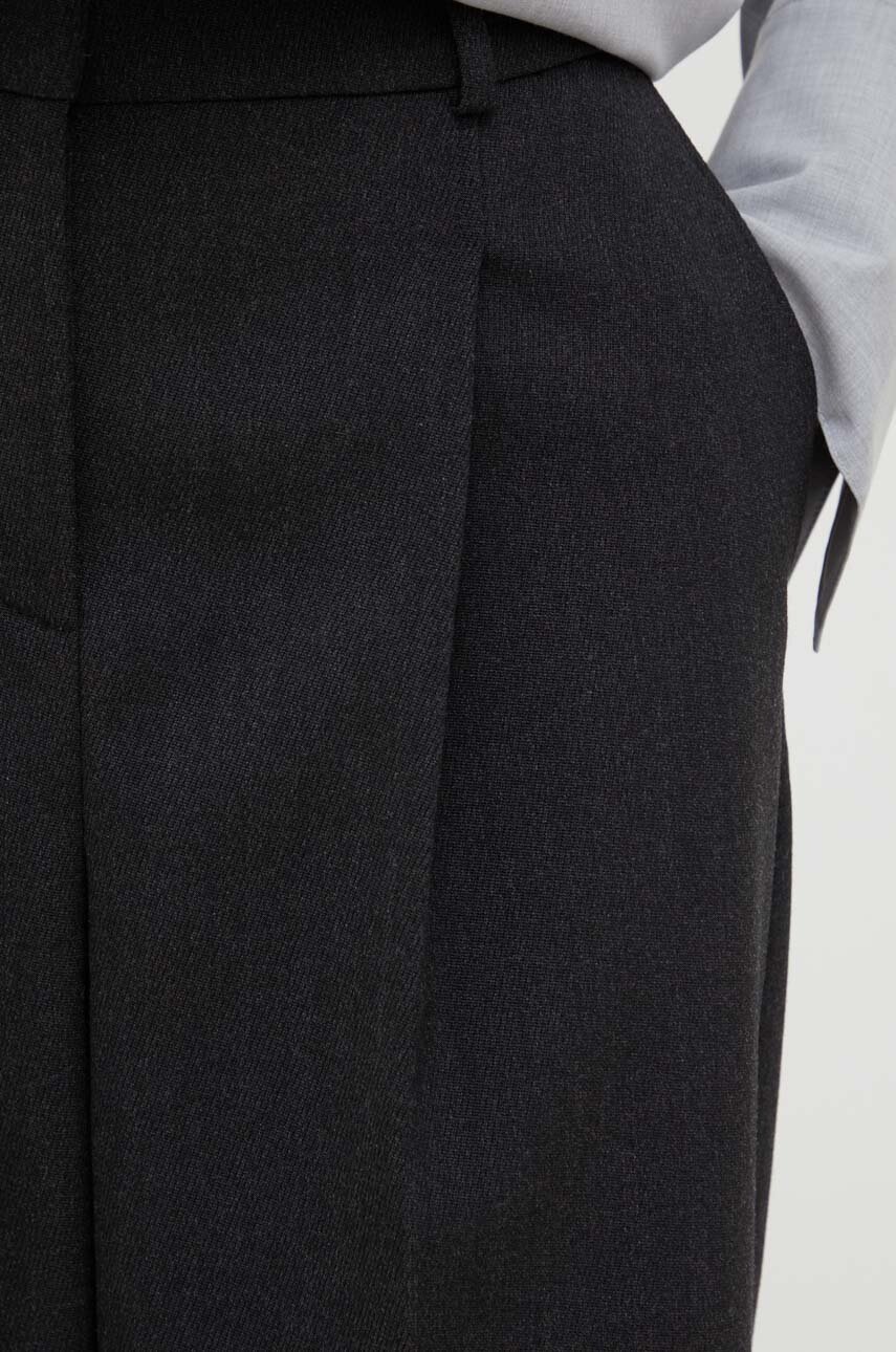 Παντελόνι από μείγμα μαλλιού Herskind Theis χρώμα: γκρι φωτογραφία