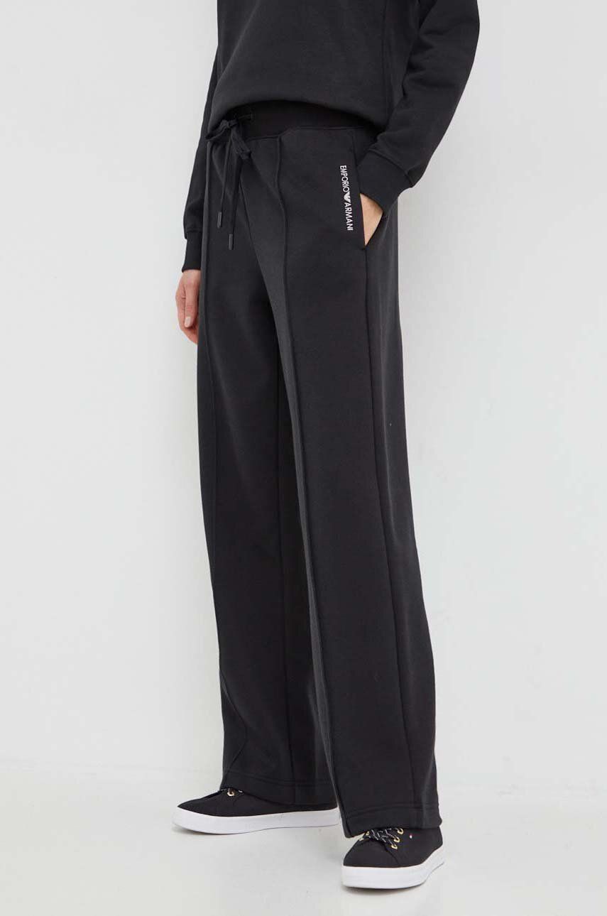 Emporio Armani Underwear pantaloni de lounge culoarea negru, melanj