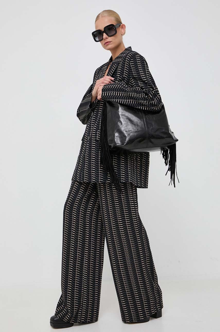 Παντελόνι Notes du Nord χρώμα: μαύρο φωτογραφία