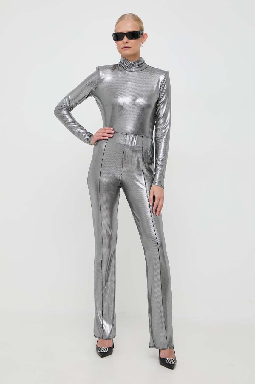 Παντελόνι Notes du Nord χρώμα: ασημί φωτογραφία