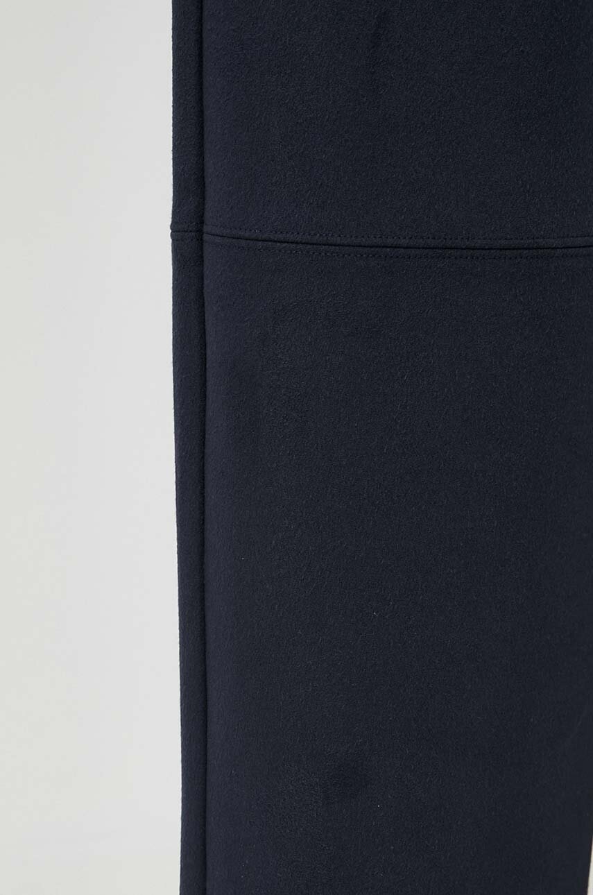 Штани Max Mara Leisure жіночі колір синій пряме висока посадка 