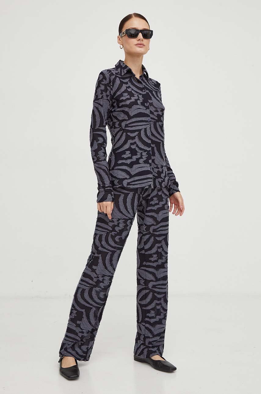 Παντελόνι Résumé χρώμα: ναυτικό μπλε φωτογραφία