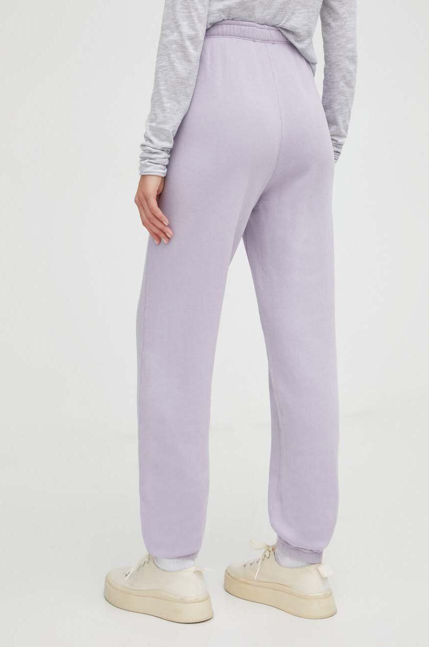 American Vintage Pantaloni De Trening Culoarea Violet, Cu Imprimeu