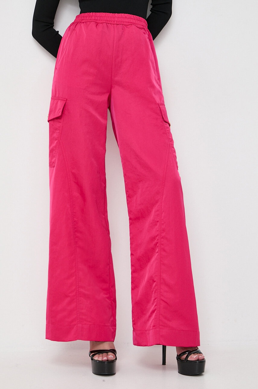 Παντελόνι Pinko χρώμα: ροζ φωτογραφία