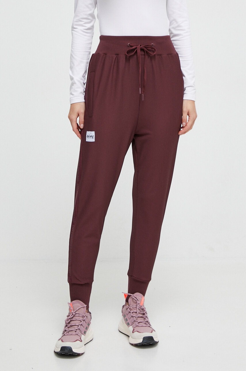 Eivy Pantaloni De Trening Culoarea Bordo, Neted