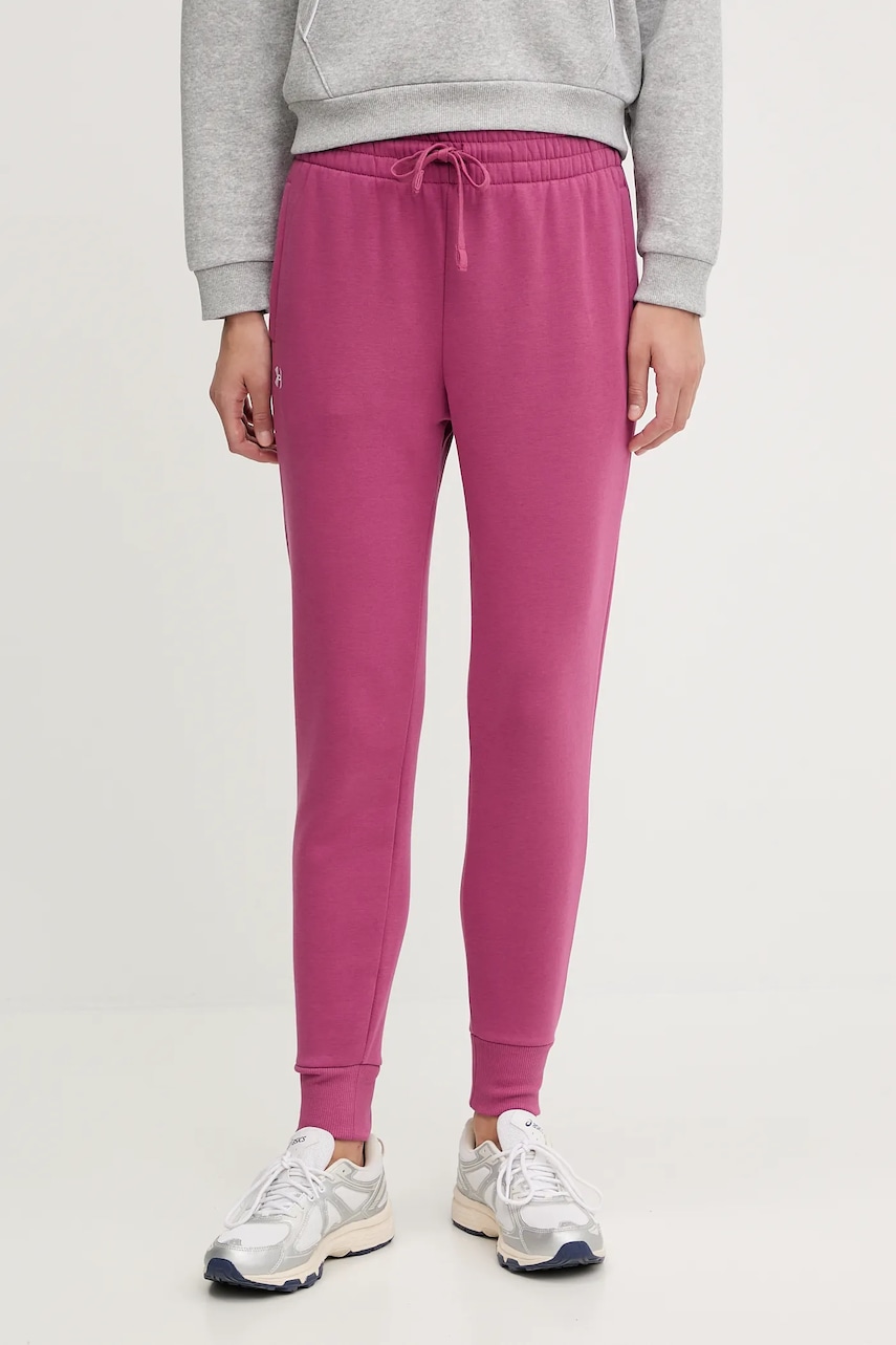 Under Armour pantaloni de trening culoarea violet, uni, 1379438