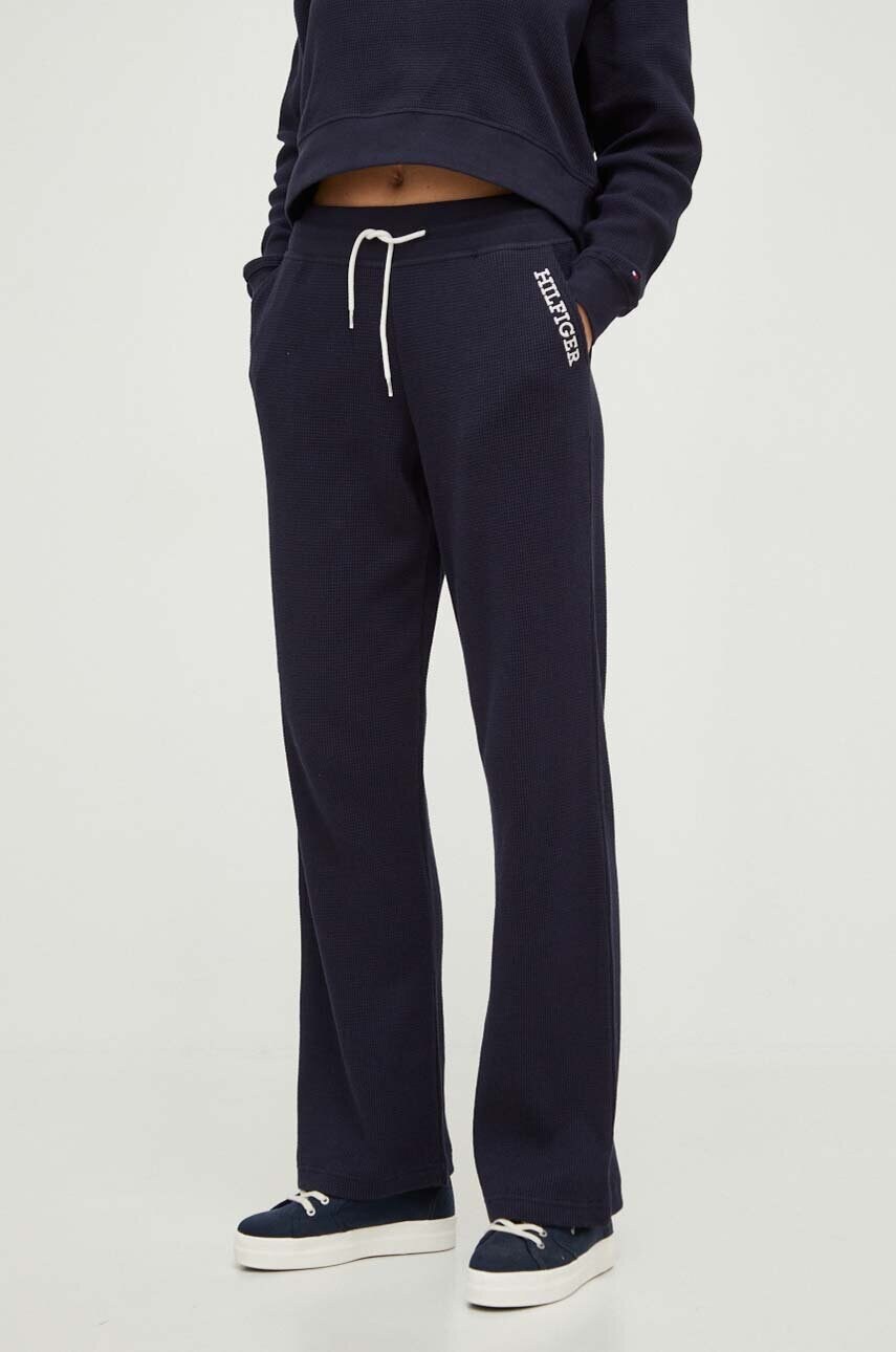 

Штани лаунж Tommy Hilfiger колір синій з аплікацією