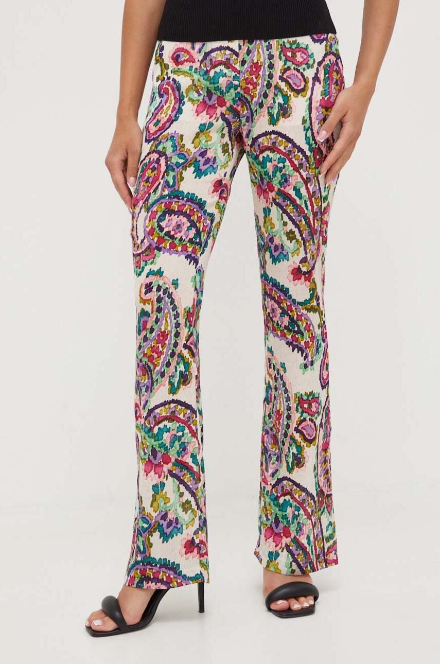 Morgan pantaloni femei, drept, high waist