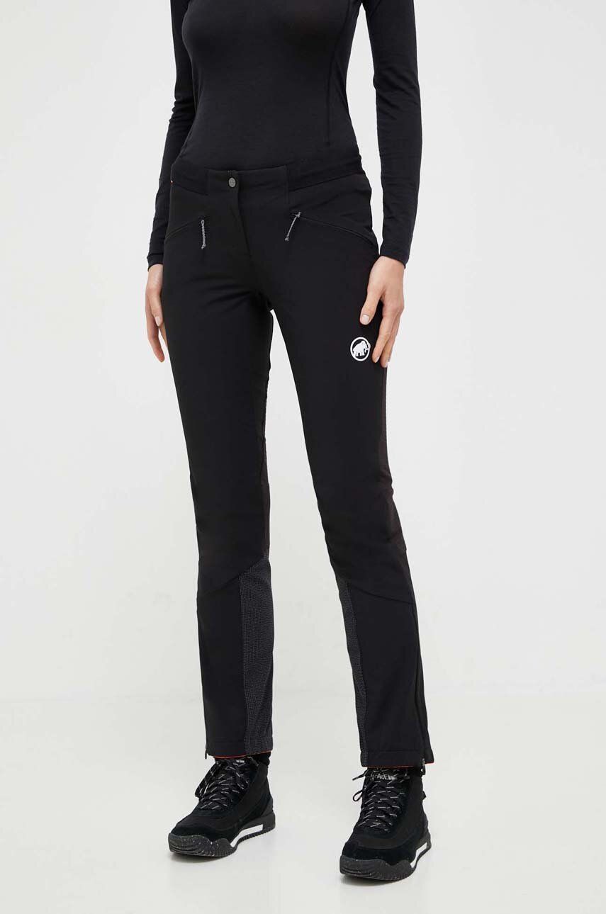 Outdoorové kalhoty Mammut Aenergy SO Hybrid černá barva - černá - Hlavní materiál: 92 % Polyamid