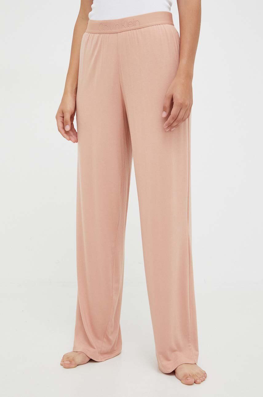 Levně Pyžamové kalhoty Calvin Klein Underwear dámské, růžová barva, 000QS7007E