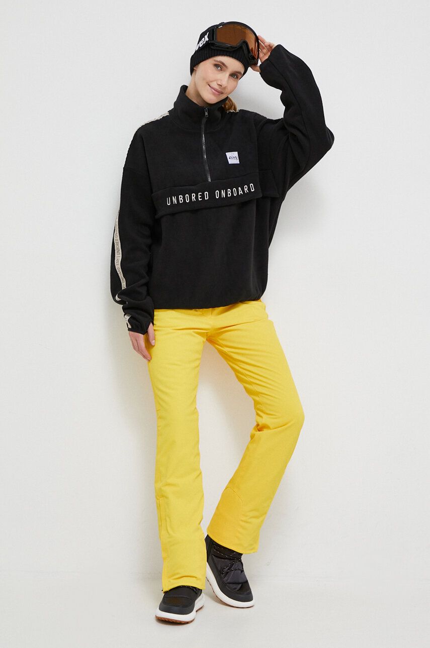 Lyžařské kalhoty Descente Nina žlutá barva - žlutá - Hlavní materiál: 90 % Polyester