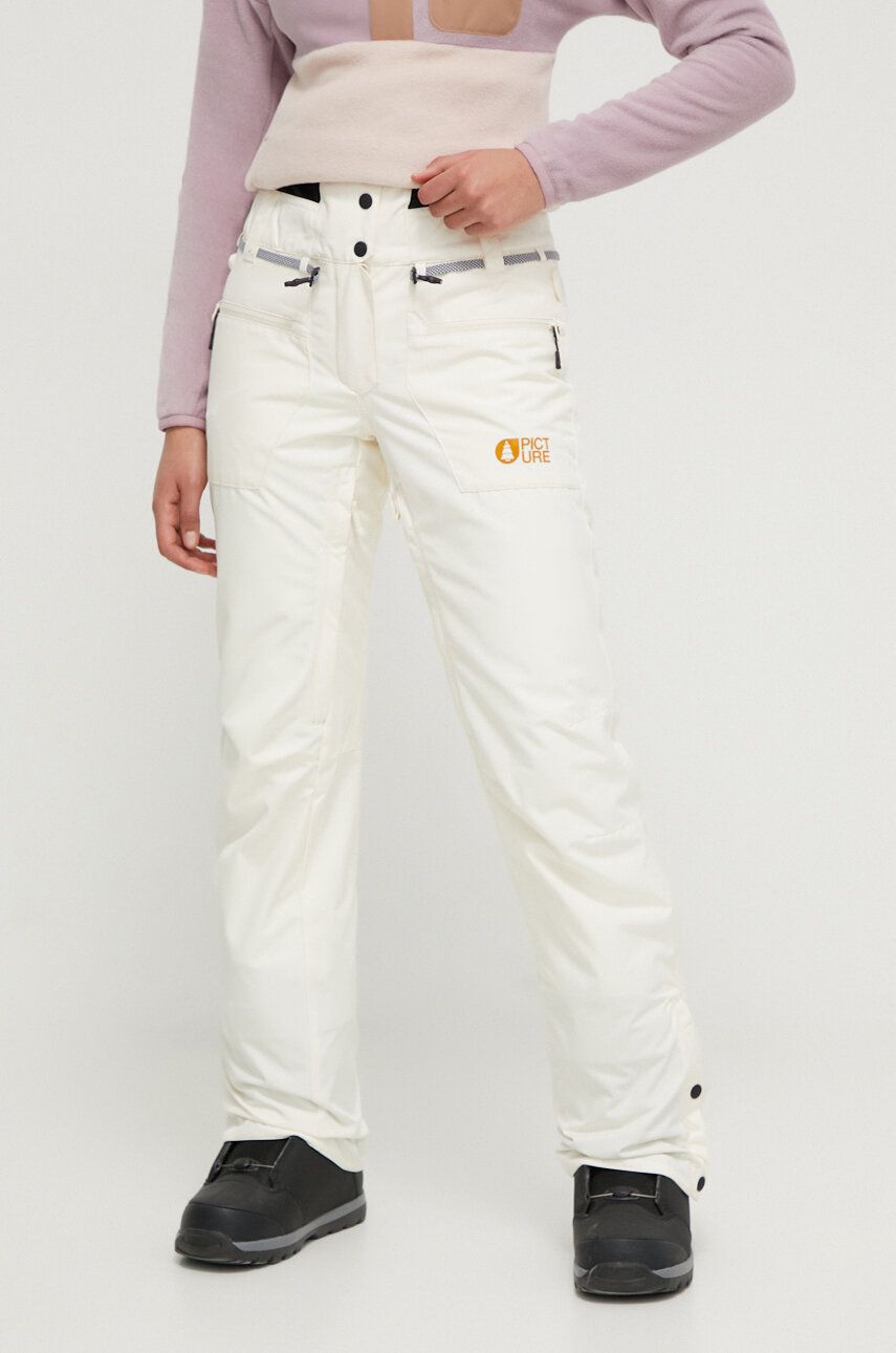 Kalhoty Picture Treva béžová barva - béžová - Hlavní materiál: 58 % Recyklovaný polyester