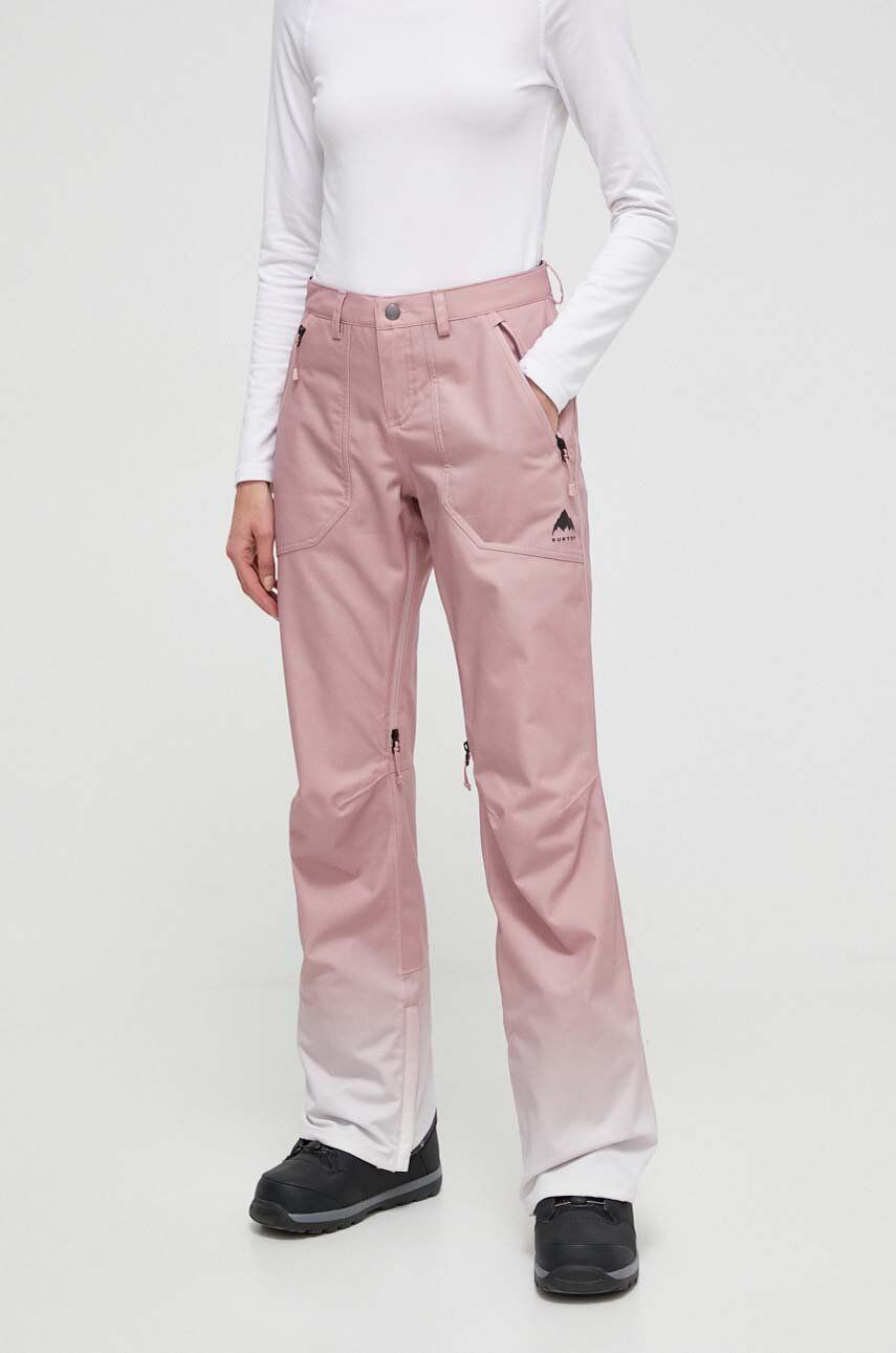Kalhoty Burton Vida růžová barva - růžová - Hlavní materiál: 100 % Recyklovaný polyester Podšív