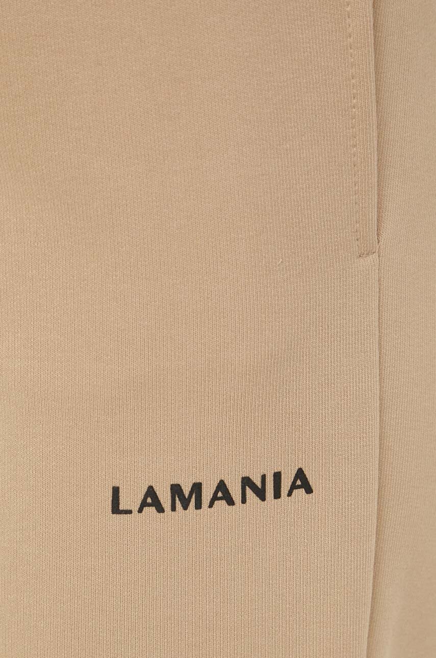 Спортивні штани La Mania колір коричневий облягаюче висока посадка 