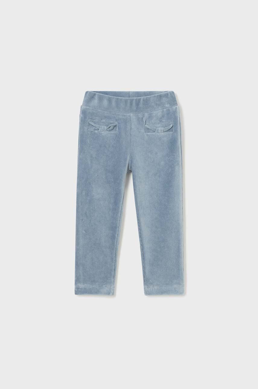Dětské manšestrové kalhoty Mayoral - modrá -  65 % Bavlna
