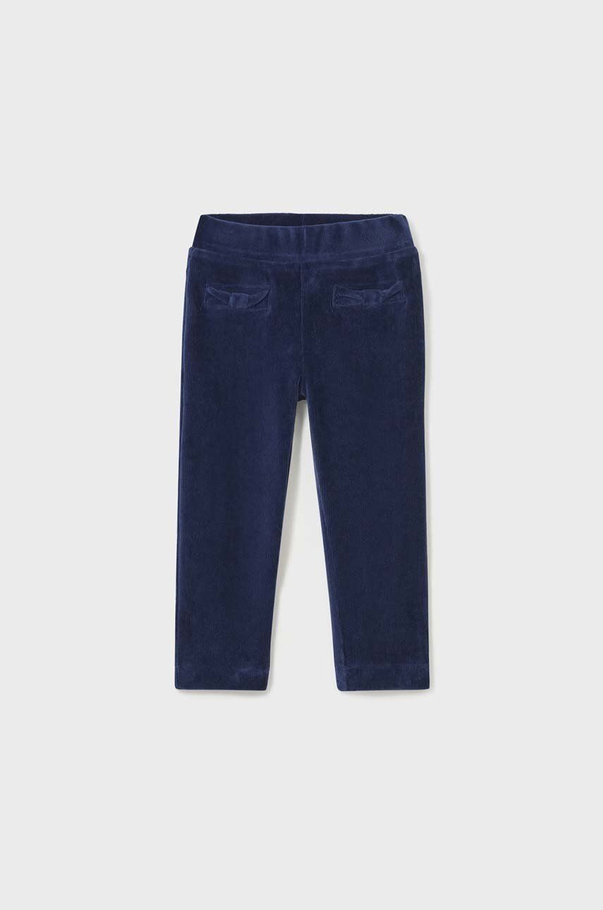 Dětské manšestrové kalhoty Mayoral tmavomodrá barva - námořnická modř -  65 % Bavlna