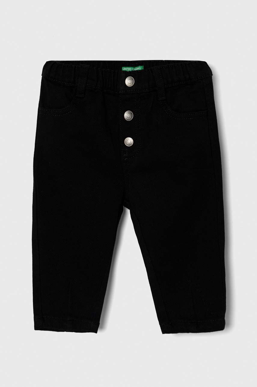 Kojenecké džíny United Colors of Benetton - černá - 98 % Bavlna