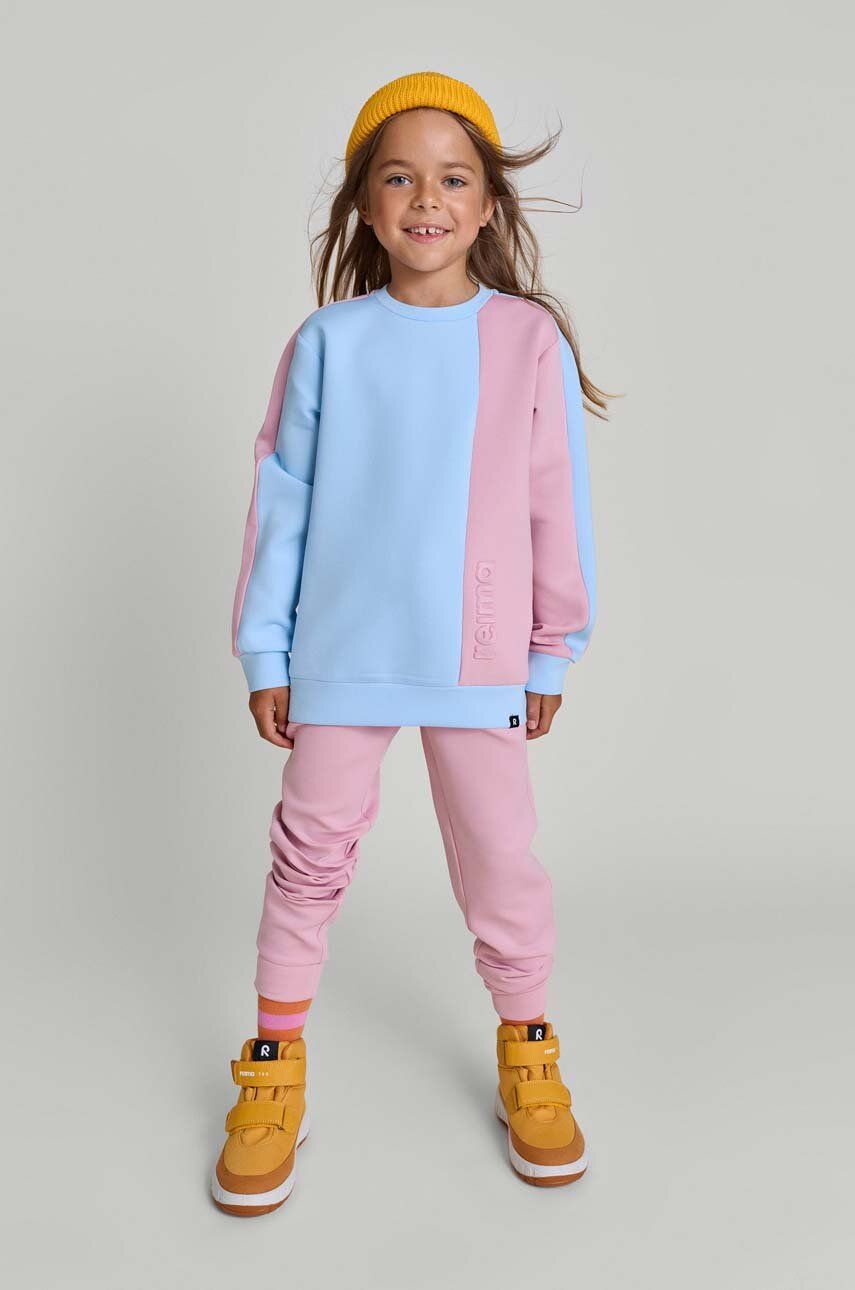 Reima pantaloni de trening pentru copii Letkis culoarea roz,