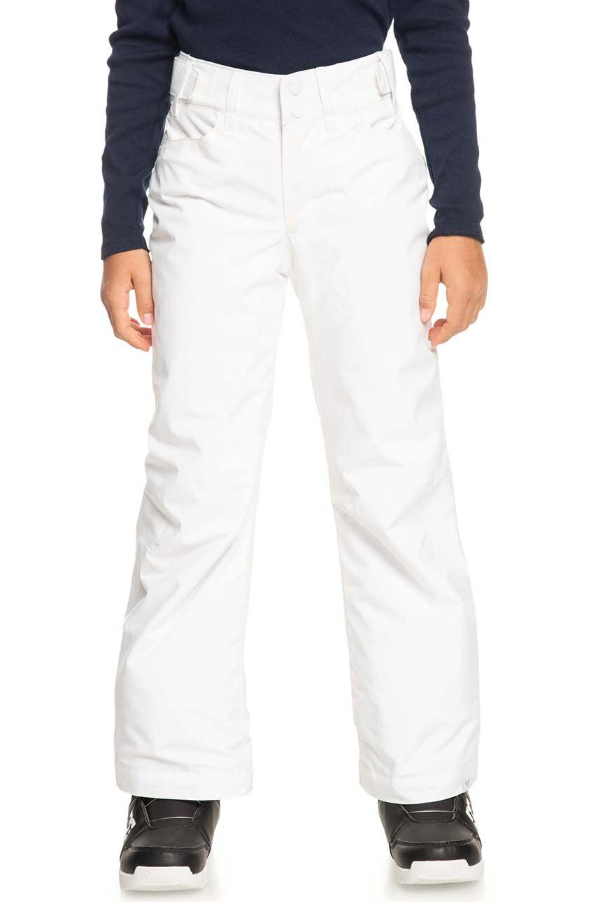 Roxy pantaloni de schi pentru copii BACKYARD G PT SNPT culoarea alb