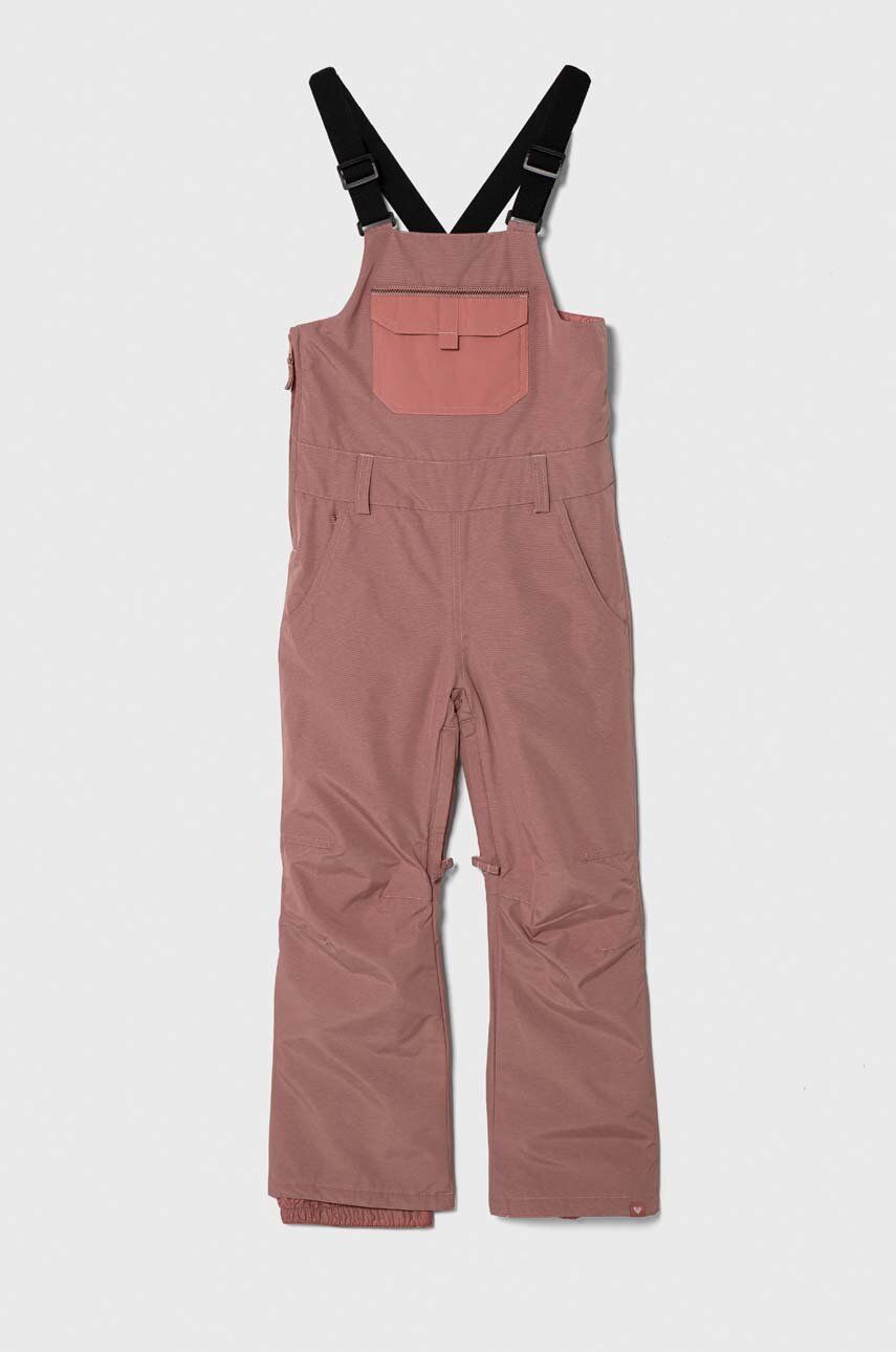 Levně Dětské lyžařské kalhoty Roxy NON STOP BIB GI SNPT růžová barva