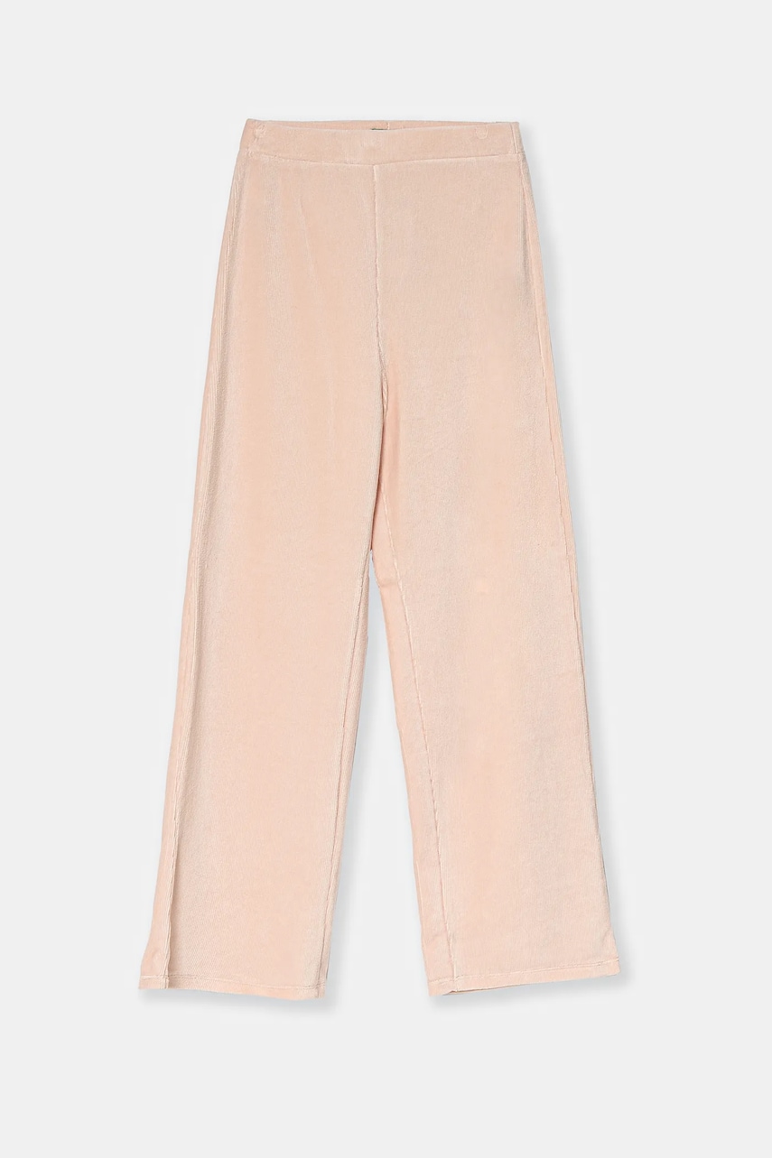 United Colors of Benetton pantaloni copii culoarea roz, neted United Colors of Benetton pantaloni copii culoarea roz, neted