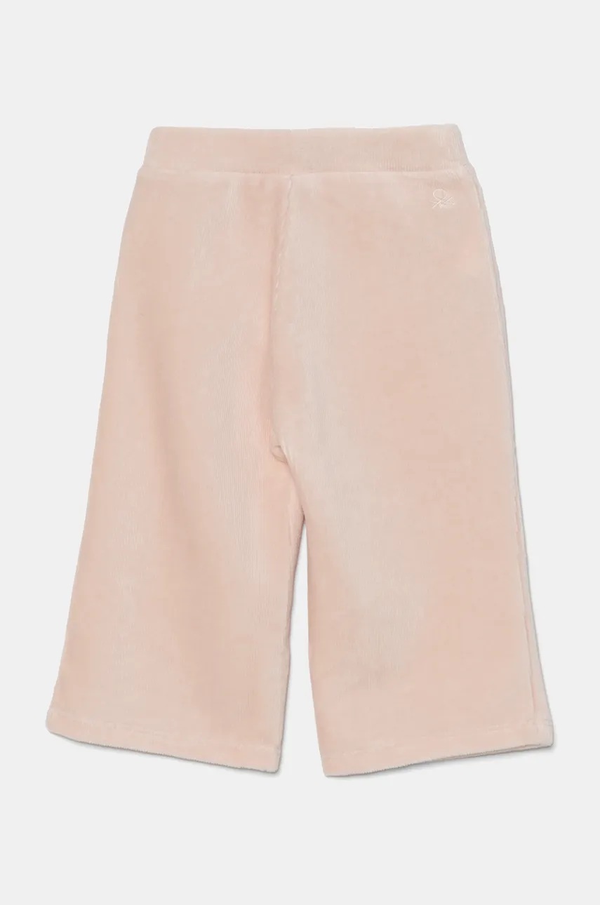 Детские брюки United Colors of Benetton цвет оранжевый однотонные