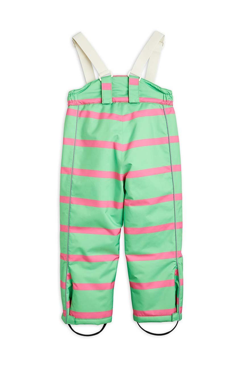 Mini Rodini Pantaloni De Schi Pentru Copii Culoarea Verde, Modelator